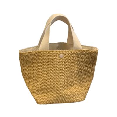 China Ladies Tote Hand Bags Summer Beach Straw Bag Woven Handbag of Women Purses And designer handbags 2022 fashion for sale