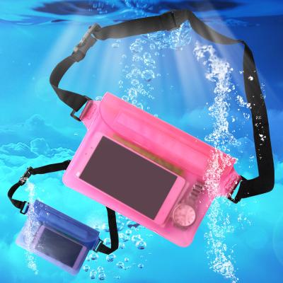 China Wholesale Anti-theft Waterproof PVC Waist Bag Bum Running Bags Clear Sport Fanny Pack Fashion Pvc Belt Mobile Phone Bag for sale