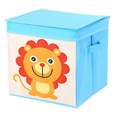 China Custom Foldable Storage Box Non-Woven Fabric Storage Home Bag Stored Clothes Toy Organizer Storage Box for sale