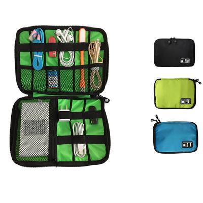 China Custom Logo Portable Travel Cable Organizer Bag Electronics Accessories Waterproof Usb Data Stored Cable Storage Bag for sale