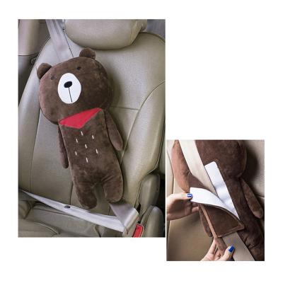 China Comfortable Kids Plush Doll Car Seat Belt Covers Belt Rests Safety Seat Belt Pillow For Kids for sale