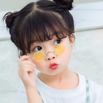 China Fashion Children's Sunglasses Children's Round Sunglasses Small Baby Glasses for sale