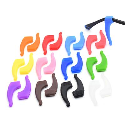 China Use Comfortable Anti-slip Soft Silicone Monocle Ear Grips Temple Tips Sheath Elastic Eye Retainer Glass Ear Grip for sale