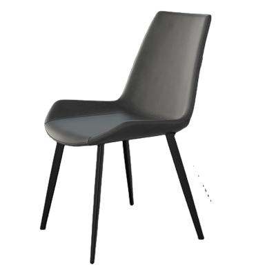 China Modern Dining Chair Home Cafe Leather Chair Back Stool for sale