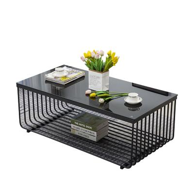 China Modern modern long table light steel frame coffee table office luxury tea table for sale