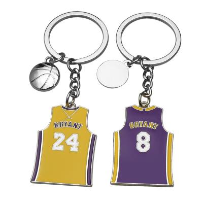 China Wholesale Custom Promotion Gift Metal Key Chain NBA Basketball Clothes Key Chain Gifts for sale