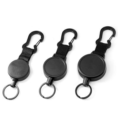 China Multifunctional Retractable Promotional Gift Carabiner Key Chain ID Card Holder Bottle Opener Key Chain for sale