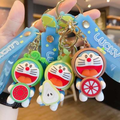 China 3D Cartoon Doll Key Chain Eco-friendly Cute Soft Rubber Pendant Bag Ornaments Key Chain Promotional Gifts for sale