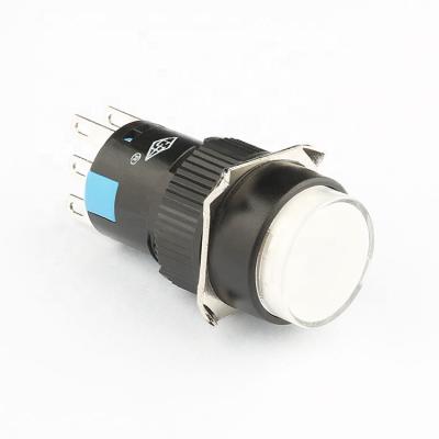 China Factory supply 1NO1NC good quality AD16 16mm momentary led push button switch 1no 1nc for sale