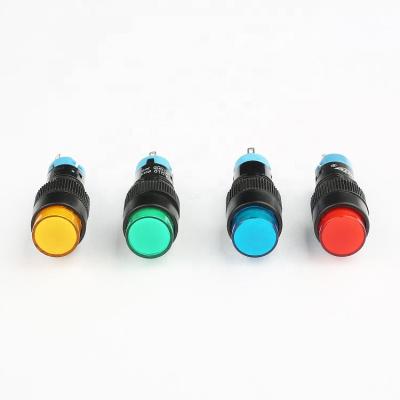 China 1NO 1NC Factory Supply 10mm 12mm No NC 3 Pin 5 Pin Momentary Push Button Switch for sale