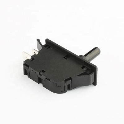 China KBM Door Lamp Switch 2a 250v 2 Pin Black Refrigerator Door Switch Push Button Switch for sale