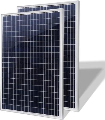 China Solar Power System 200 Watt 12 Volt Monocrystalline Solar Panel, 2 Packs of 12V 100W High Efficiency Monocrystalline PV Module for Home, Camping, BO for sale