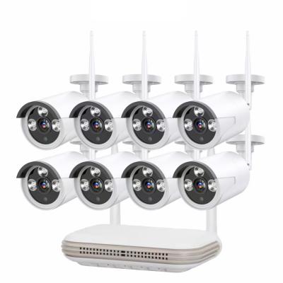 China NIGHT VISION Kit 8ch WiFi IP Camera P2P CCTV Security Surveillance System CCTV Nvr Kit Wireless Wifi for sale