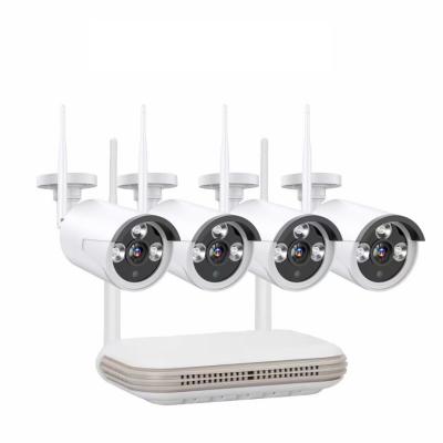 China NIGHT VISION 4ch WiFi Kit 3.0 MP wifi IP Camera P2P CCTV Security Surveillance System CCTV Nvr Kit Wireless Wifi for sale