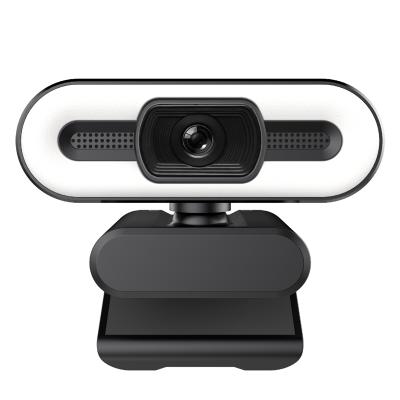 China About 8MP Auto-Focus Adjustable Brightness 4K HD Webcam for Skype with Microphone Ring Light Web Camera for sale