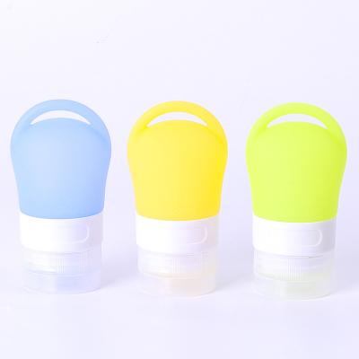 China ZhongDing Outdoor Travel Custom 38ml 60ml 90ml Silicone Travel Containers Travel Bottle Set Silicon Cosmetic Bottle Travel With Clip for sale