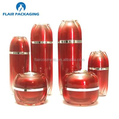 China BEAUTY PACKAGING Empty Acrylic Cosmetic Bottle And Jar Set for sale