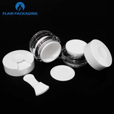 China Hot Selling Skin Care Cream Face Cream Cosmetic Jar With Spoon for sale