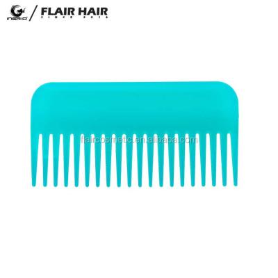 China Salon Customsized Plastic Wide Tooth Detangler Fuzz Comb for sale