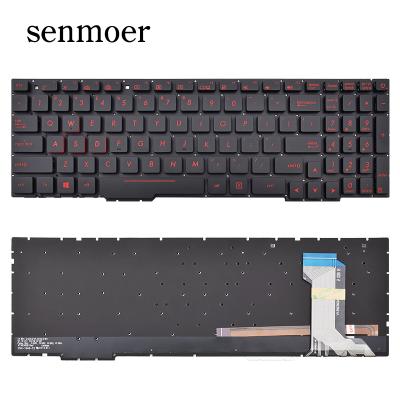 China Best Anti-Ghosting Laptop Keyboard For Asus Rog ZX53VW GL553VW GL553VD FX553VD ZX553VD FX53VW FX53VE FX753VD FX753VE ROG Strix GL753VD GL753VE for sale