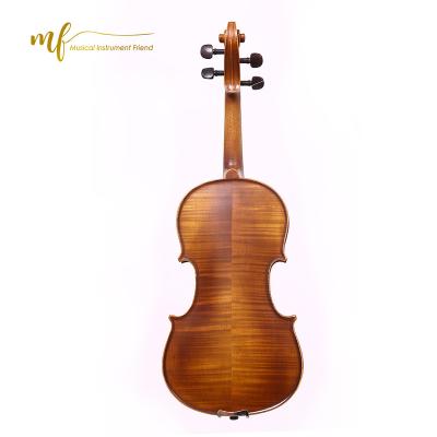 China Fir made in China high quality violin solidwood student flamed 4/4 violin for sale