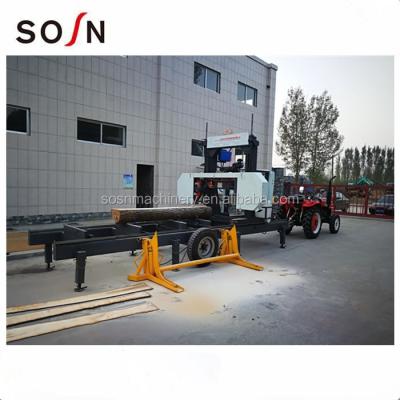 China MJ1000D Horizontal Mobile Band Sawmill Diesel Powered Made In China for sale