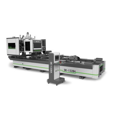 China SK1328A Horizontal Woodworking Door Edge Cutting Machine CNC Precision Four Sides Horizontal Cut Saw Machine for sale