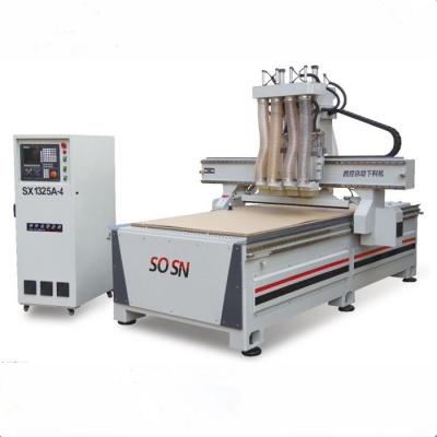 China Funiture 4x8ft Automatic CNC Wood Carving Machine 1325 CNC Wood Working Router For Sale for sale