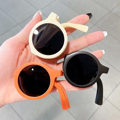 China Fashion glasses wholesale custom made portable girls boys boys bady folding sunglasses for sale