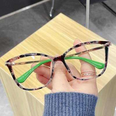 China TR90 2023 New Design Tr90 Light Blue Lightweight Unisex Anti Glass Eyeglasses Frame Optical Glasses Frame for sale