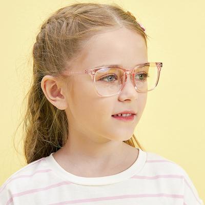 China For Light Blue Bluelight Photochromic Glass Computer Mobile Phone Reading Glasses Anti Blocking Protective Optical Glasses For Kids for sale