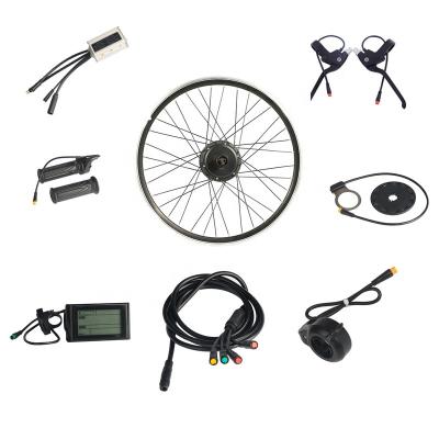 China 36V 48V 250W 350W 500W cheap electric bike front kit or rear/front electric bike kit 26