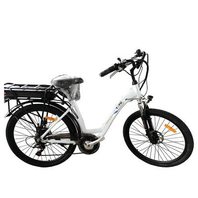 China Cheap Aluminum Alloy 250W E-Bike Electric Bike For Motor Wall View Power Battery Bicycle Wheel City Bicycle for sale