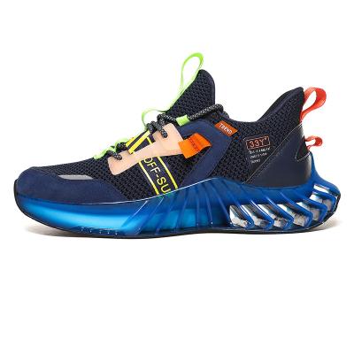 China Men Basketball Sports Knitting Suede Upper Reflective Sneakers Shoes for sale