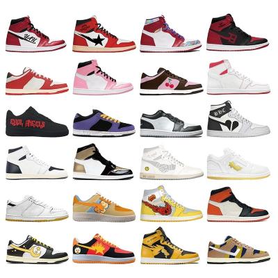 China Customized Basketball Sports Shoes Laces Logo High Top Casual  Basketball Shoes en venta