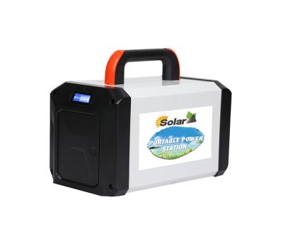 China ABS Thermalplastic factory sale 500 watt 220V 110V lead acid batteries outdoor camping portable solar power station with solar for sale