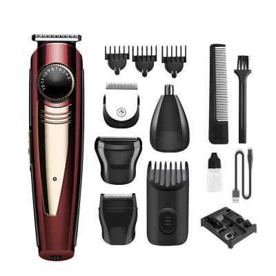 China Professional Rechargeable Electric Hair Trimmer Barber Hair Clippers Men Cordless Car Best Haircut Trimmer Hair Trimmer for sale