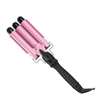 China Wireless mini hair curler new type of three - tube ceramic ion wave hair curler styling professional automatic hair curler curling machine for sale