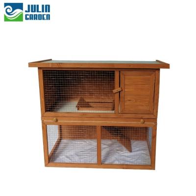 China Bunny Hutch Pet Carrier Rabbit Cages Rabbit Breathable Wooden House for sale