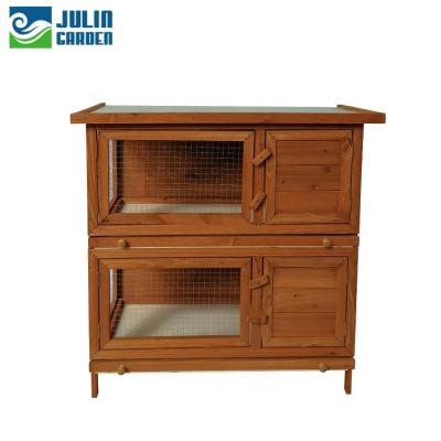 China Bunny Hutch Pet Carrier Rabbit Cages Rabbit Breathable Wooden House for sale