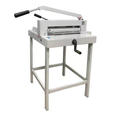 China CLA-430M A3 A4 Manual Guillotine Paper Cutting And Packing Machine Manual  With Hand  crank Backgauge CLA-430M for sale