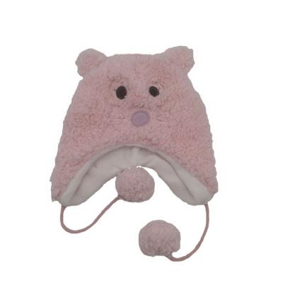 China 2022 New COMMON Warm Outdoor Breathable Soft Wool Cozy Pom Pom Baby Cute Custom Hat for sale