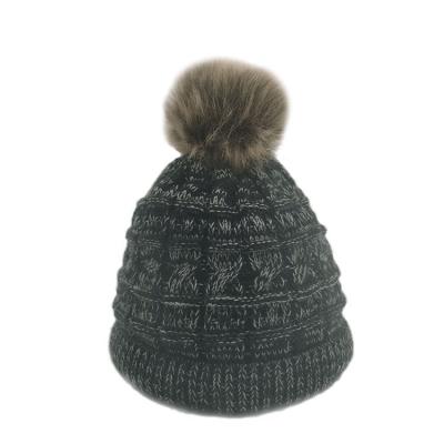 China New design wholesale personality COMMON special custom imported solid color knitted ladies winter warm hat for sale