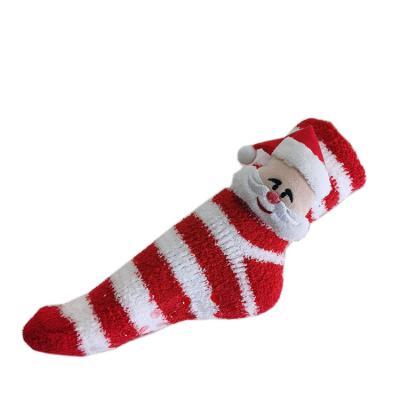 China Winter Anti-skid Simple Comfortable Ladies Atmosphere Christmas Cozy Socks for sale