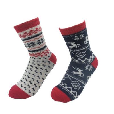 China Hot Selling New Christmas Winter High Quality Elk High Tube Anti-skid Casual Non-Slip Floor Socks for sale