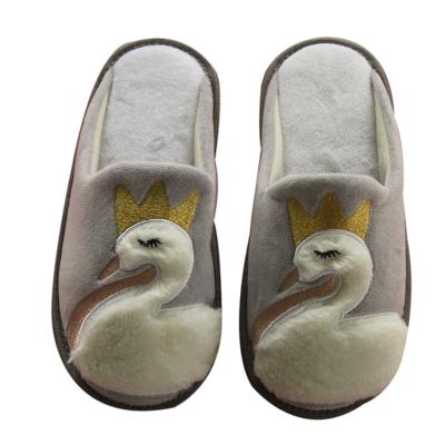 China New Cartoon Couple Anti-slip Polyester Fiber Winter Home Super Soft Slippers for sale