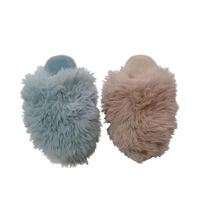 China Multicolor Cute Fur Anti-skid Optional Warm Indoor Ladies Solid Color Home Slippers for sale