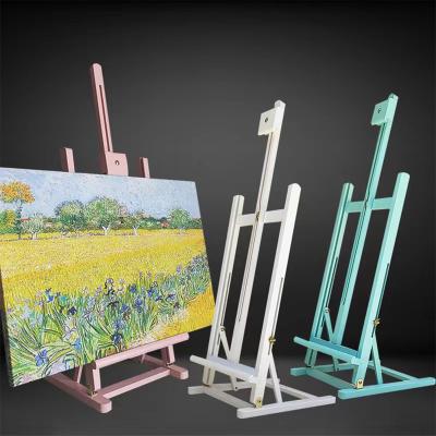 China Widely Used Easel Factory Sale Various Painting Wood Guaranteed Quality Appropriate Prices Folding Wooden Easel Painting Rack for sale