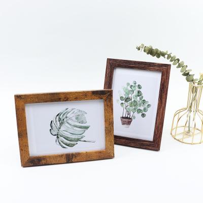 China Wholesale Decorative Creative Studio Photo Picture Frame Solid Wood Wooden Picture Frame Simple Wall Hanging Wall Picture Frame for sale