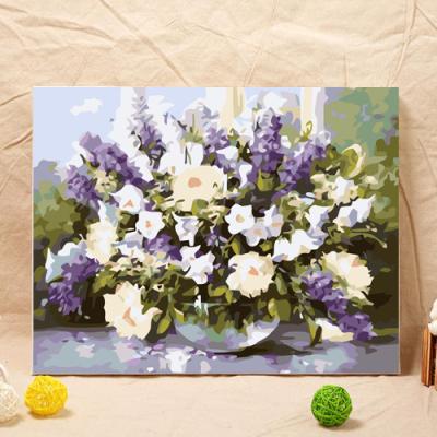 China New Classical/Postmodern China Making DIY Painting By Numbers Factory Flower Landscape Handmade Custom Painting For Home Decoration for sale